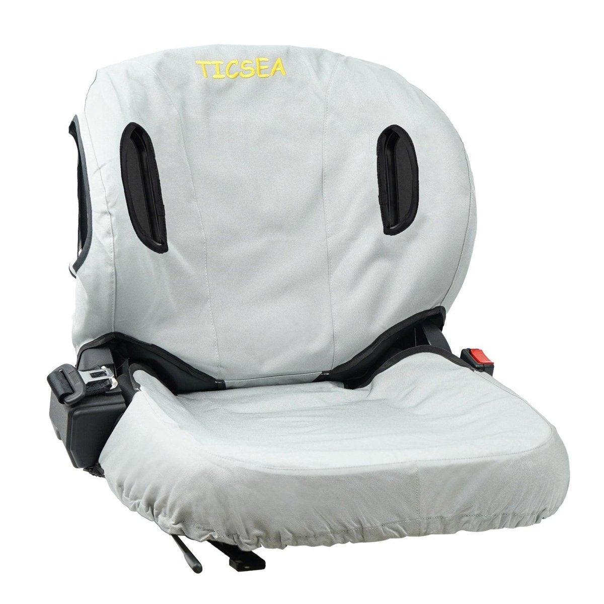 TICSEA Forklift Tractor Seat Cover, 600D Oxford Cloth Weatherproof Durable Seat Cover for Toyota Forklift Seat Backrests 22