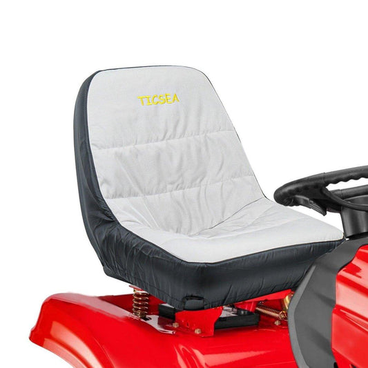 TICSEA Riding Lawn Mower Seat Cover,Waterproof Tractor Seat Cover fits Tractor Seat Backrests 14.5 - 18 inch H Without Armrests, Approx 18.5 inch W - TICSEA Inc
