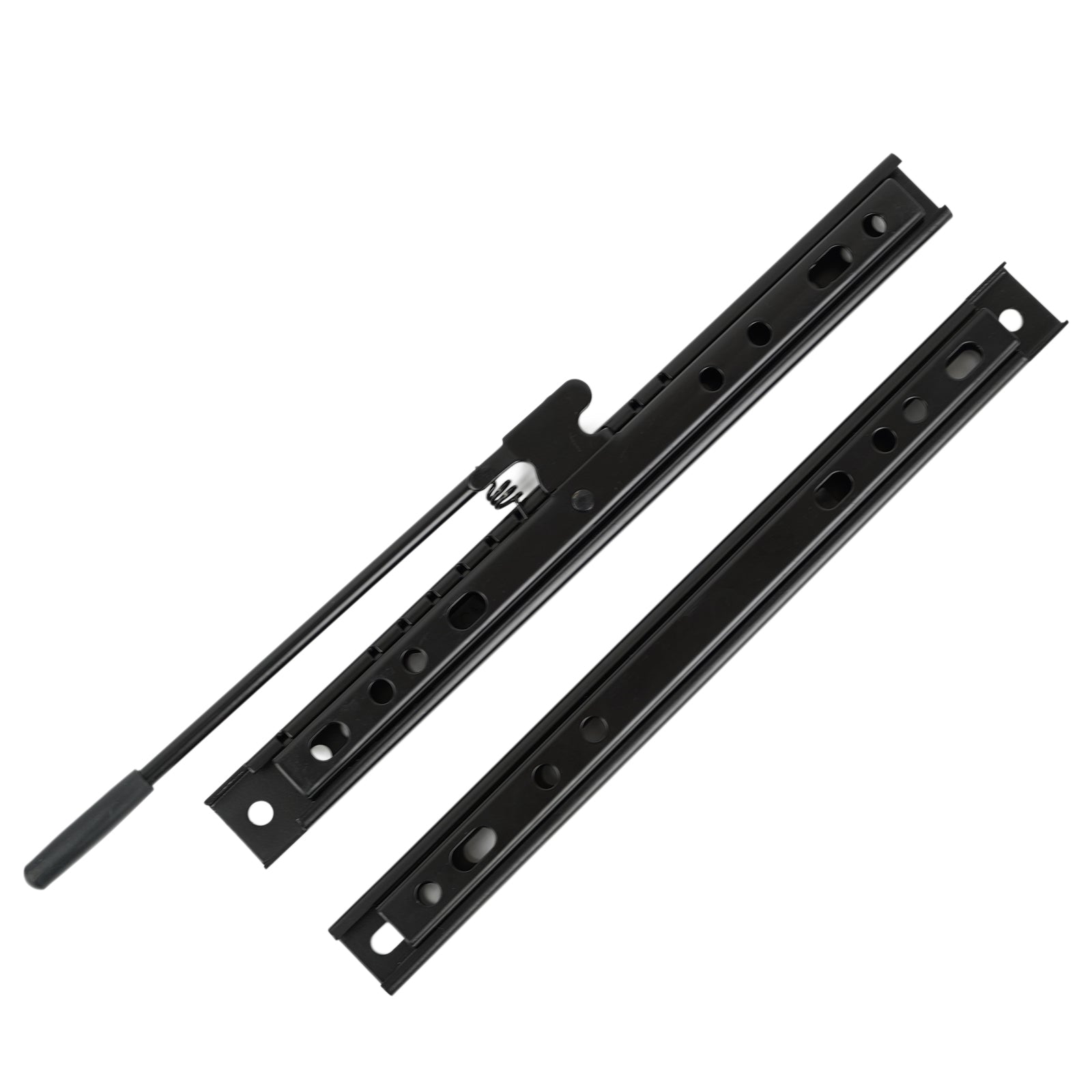 Universal Seat Sliders Seat Mounting Track, 14 Inch Rails Brackets Kit Compatible with Most Aftermarket Seat for Forklift, Tractor, Lawn Mower, Excavator Seats