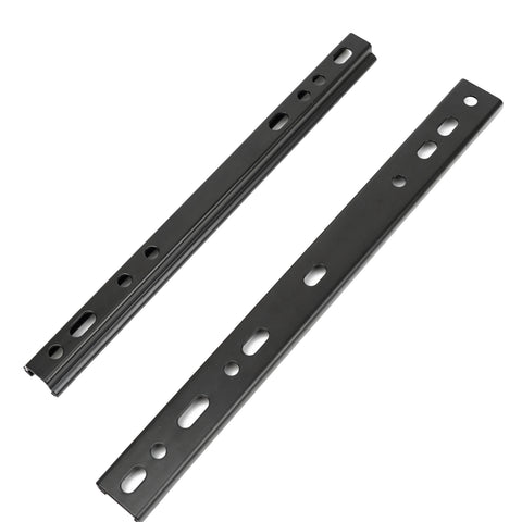 Universal Seat Sliders Seat Mounting Track, 14 Inch Rails Brackets Kit Compatible with Most Aftermarket Seat for Forklift, Tractor, Lawn Mower, Excavator Seats