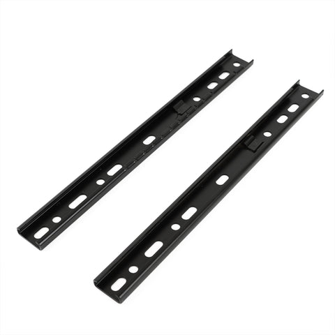 Universal Seat Sliders Seat Mounting Track, 14 Inch Rails Brackets Kit Compatible with Most Aftermarket Seat for Forklift, Tractor, Lawn Mower, Excavator Seats