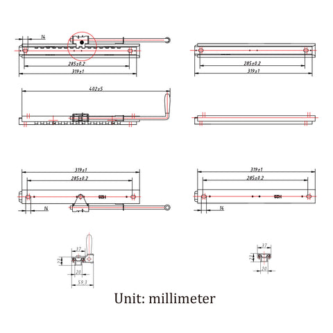 Universal Bucket Seat Sliders Seat Mounting Track, Rails Brackets Kit Compatible with Most Aftermarket Seats - TICSEA